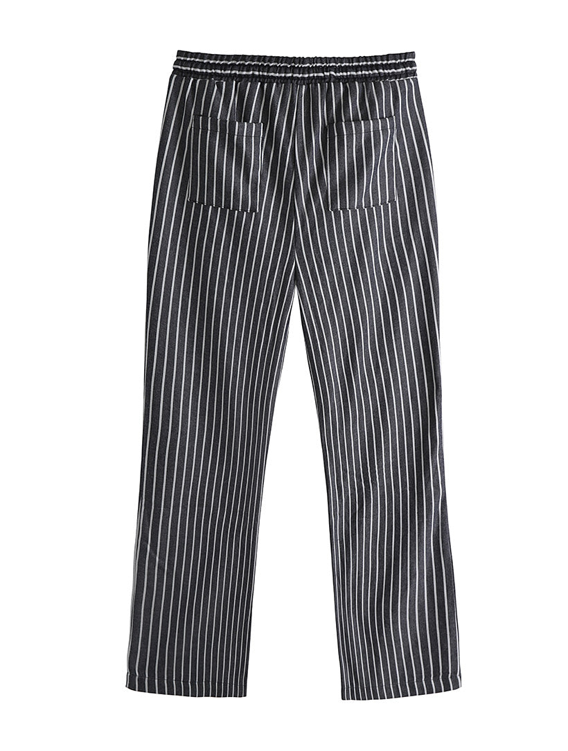 Stripe Twill Drawstring Pant