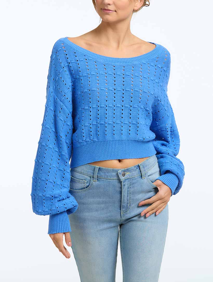 Crochet Cropped Pullover