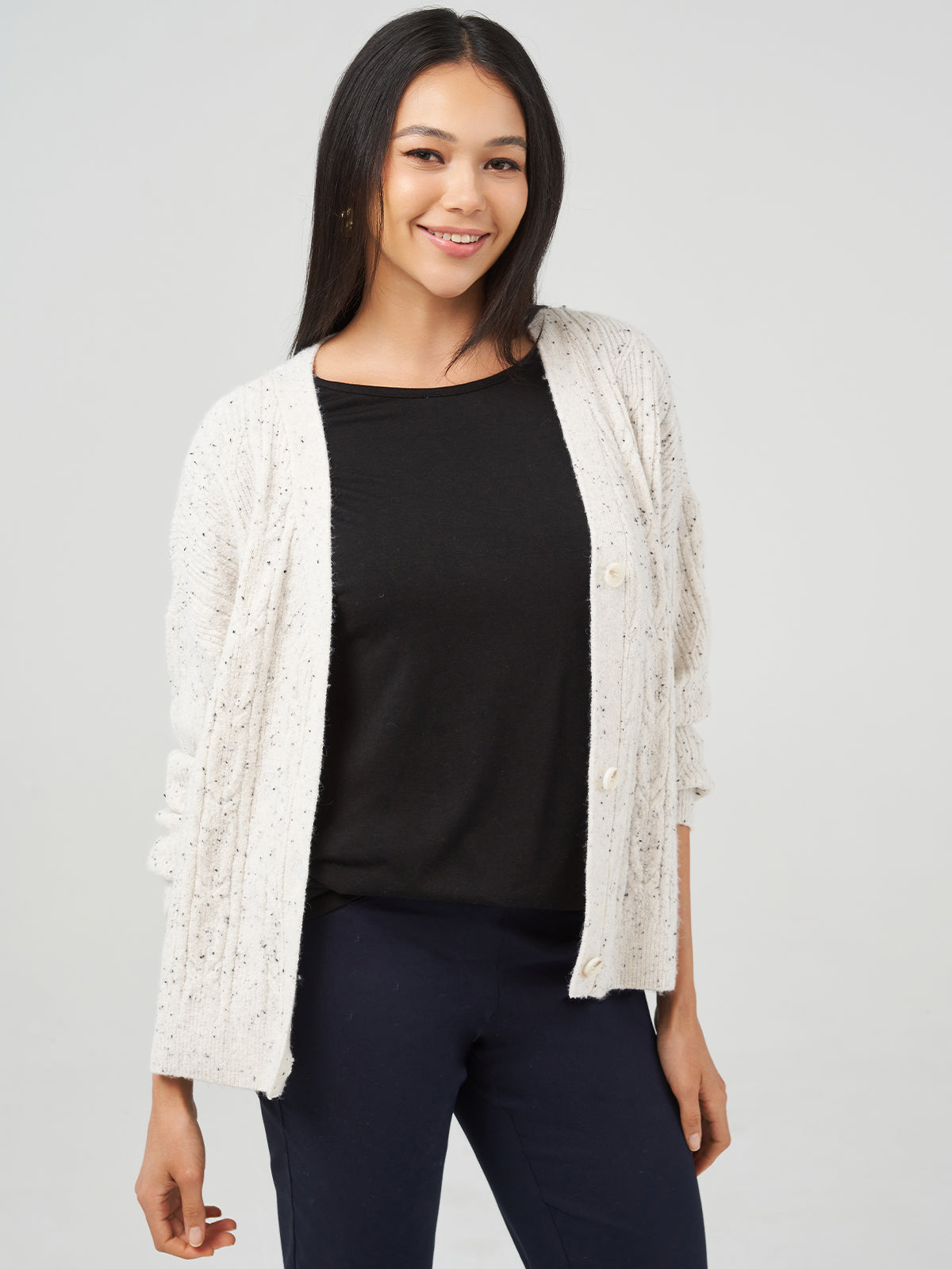 Mixed Cable Cardigan