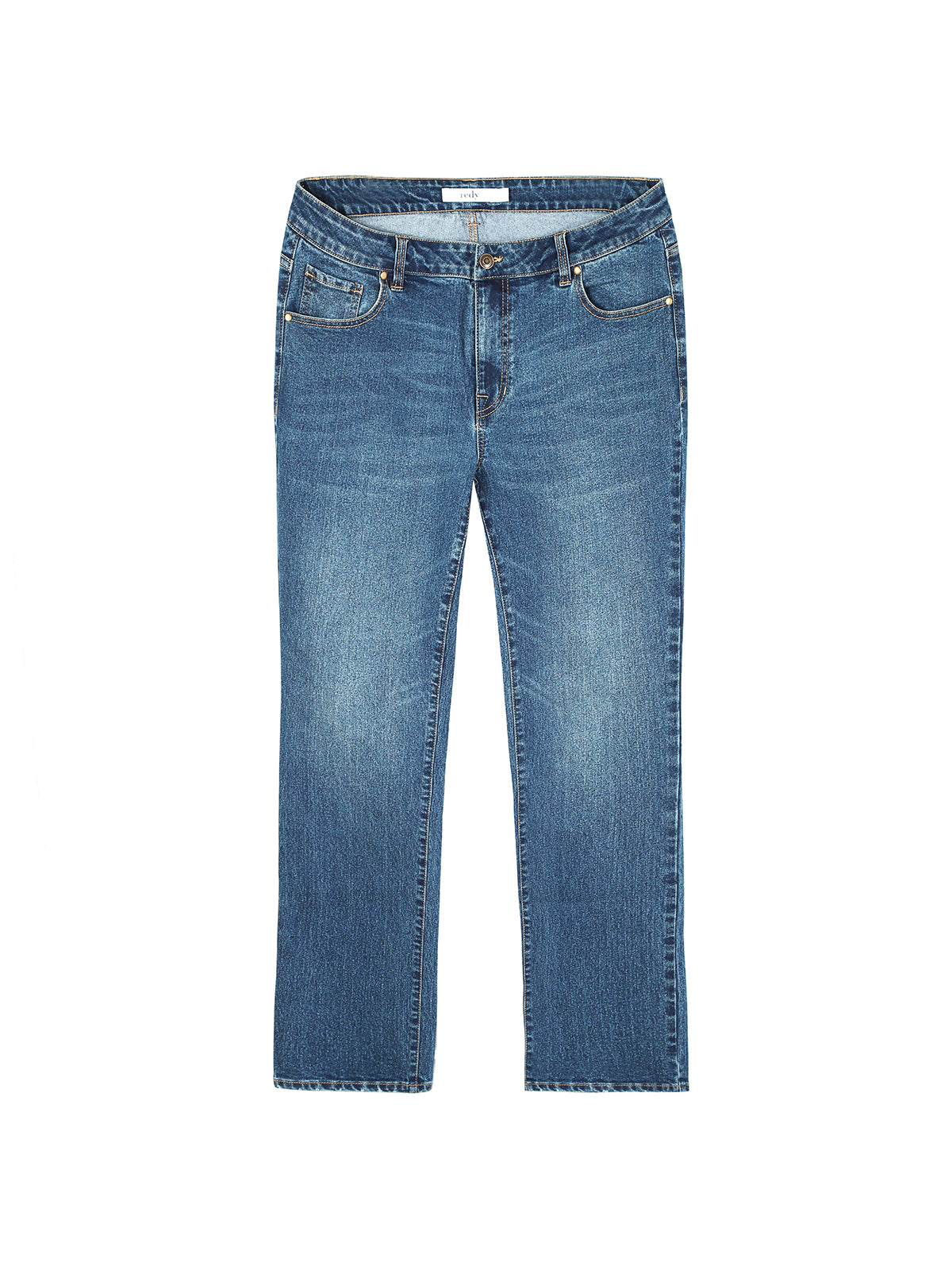 Mid-Rise Slim Boot Jeans