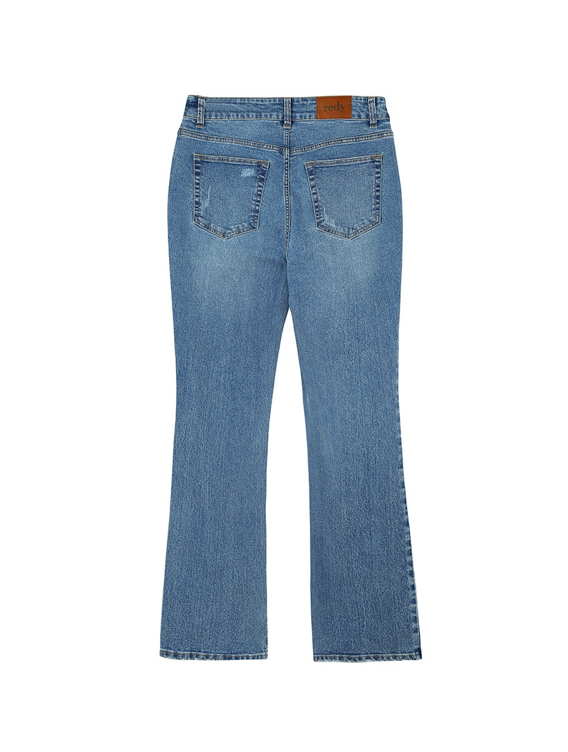 Mid-Rise Slim Bootcut Jeans