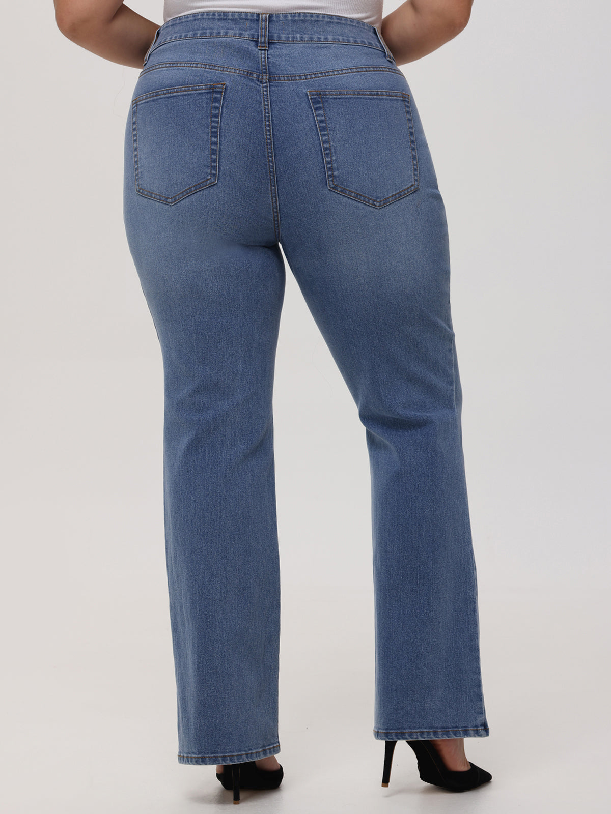 Plus Kick Out High Rise Jean In Light Wash